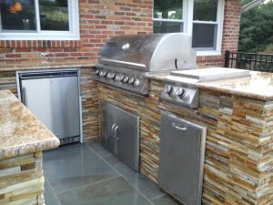 Outdoor Fireplace Construction